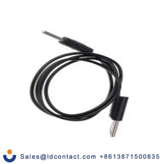 RS PRO,668-4584,连接器测试引线 4 mm 连接器测试线 2.5A, 1 m线长, 50 V ac, 黑色, 公至公