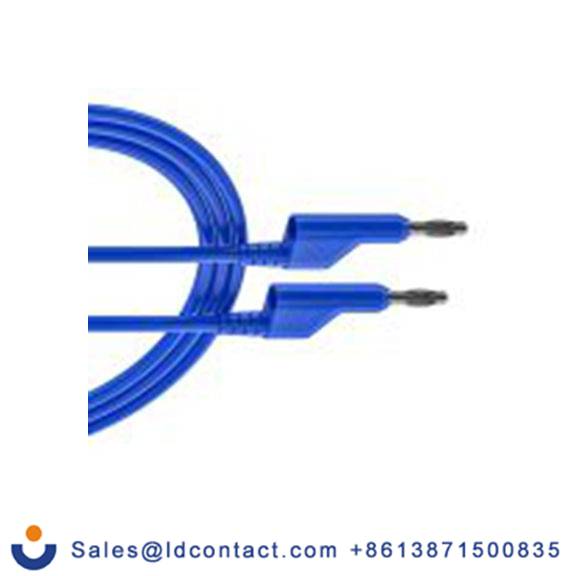 RS PRO,261-6542,钩式测试引线 4mm 香蕉电缆 10A, 3 m线长, 1000 V, 蓝色
