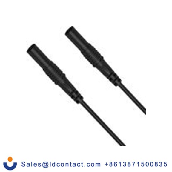 RS PRO,347-200,测试引线 4mm 香蕉电缆 2.5A, 200 cm线长, 50 V, 黑色, 母插至公