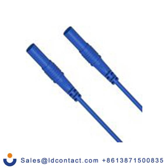 RS PRO,347-207,测试引线 4mm 香蕉电缆 2.5A, 150 cm线长, 50 V, 蓝色, 母插至公