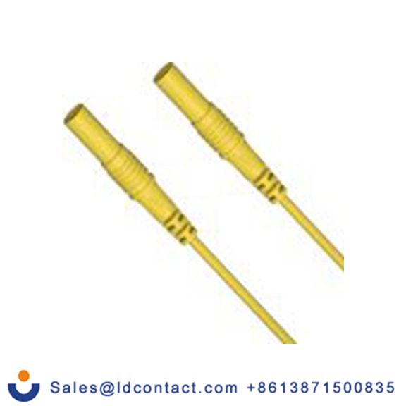 RS PRO,347-226,测试引线 4mm 香蕉电缆 2.5A, 200 cm线长, 50 V, 黄色, 母插至公