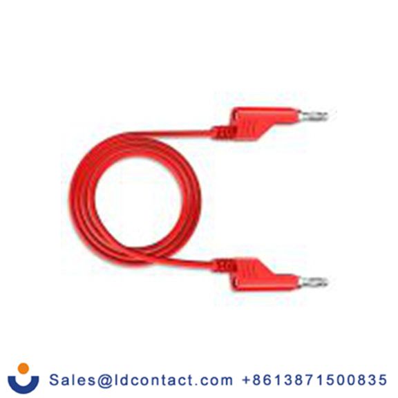 RS PRO,347-247,测试引线 4mm 香蕉电缆 2.5A, 50 cm线长, 50 V, 红色, 公至公
