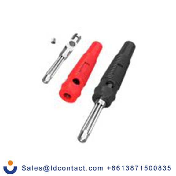 RS PRO,667-508,4 mm, 公 香蕉插头, 黑色, 红色, 30 V ac/dc, 60 V ac/dc, 32A, 插件式