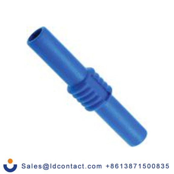 RS PRO,208-0233,香蕉接头, 蓝色, 30 V, 镀镍 黄铜触芯