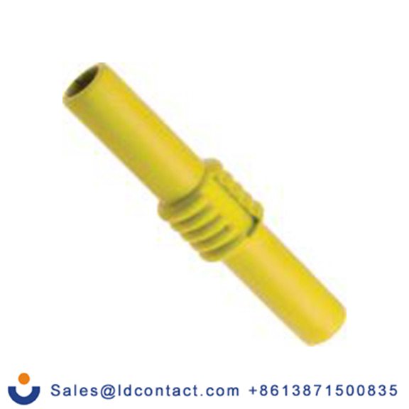 RS PRO,208-0235,香蕉接头, 黄色, 30 V, 镀镍 黄铜触芯