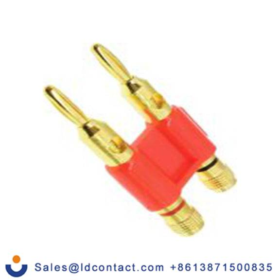 RS PRO,208-0285,4 mm, 公 香蕉插头, 红色, 30 V, 传输式, 59 mm长, 镀金色