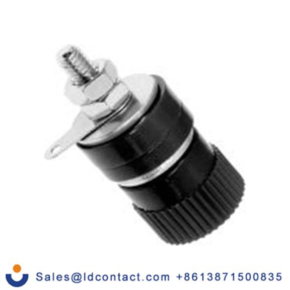 RS PRO,208-0286,4 mm, 母插 香蕉插座, 黑色, 30 V, 焊接式, 59 mm长, 镀镍