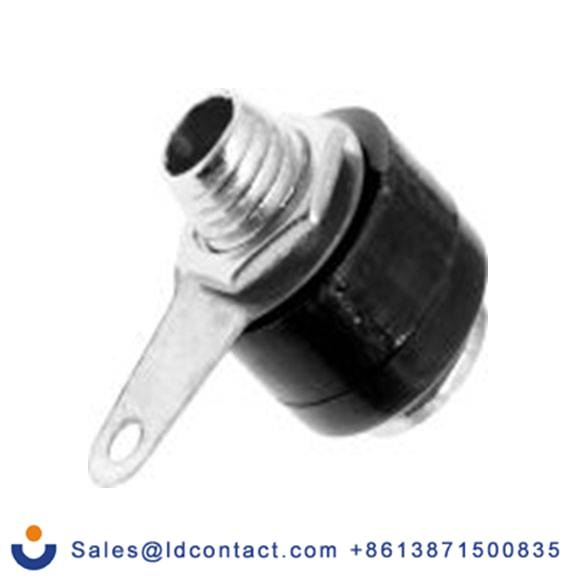 RS PRO,208-0292,4 mm, 母插 香蕉插座, 黑色, 30 V, 19A, 焊接式, 15 mm长, 镀镍