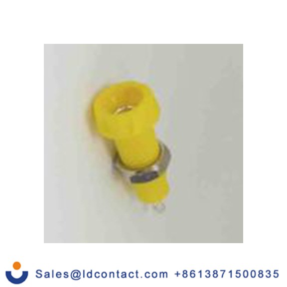RS PRO,212-1230,, 母插 香蕉插座, 黄色, 50 V, 焊接式, 28.5 mm长, 镀银色