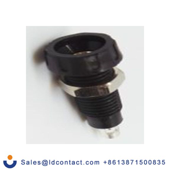 RS PRO,212-1243,4 mm, 母插 香蕉插座, 黑色, 50 V, 焊接式, 28.5 mm长, 镀银色
