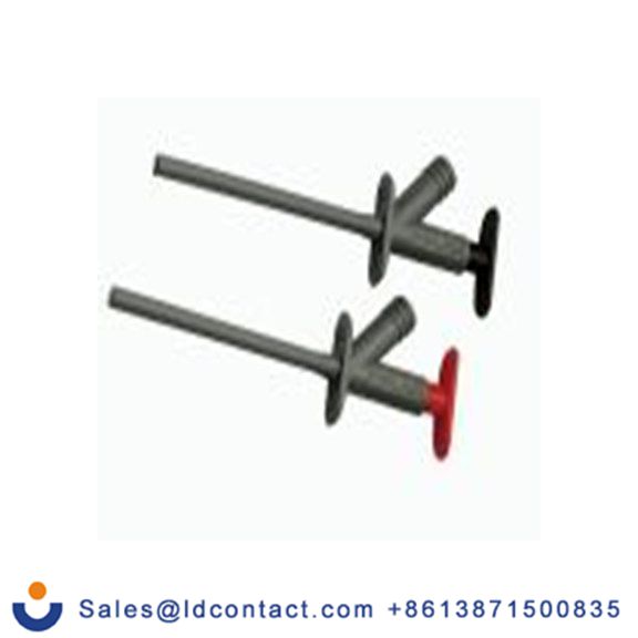 RS PRO,217-5248,钩夹, 4 mm接口 10A, 1000 V, 灰色, 黑色, 红色