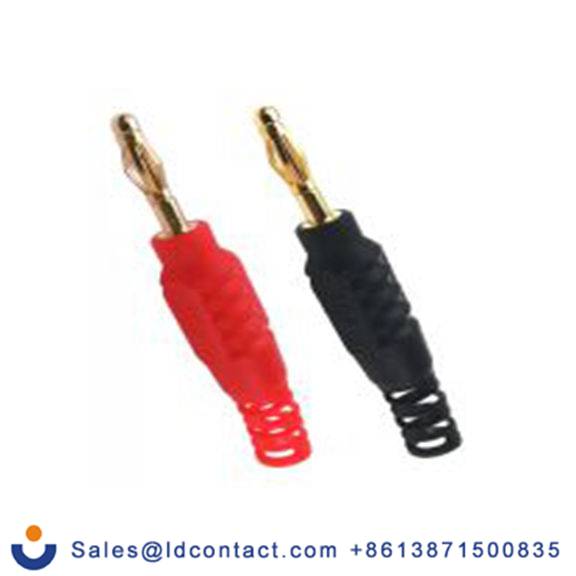 RS PRO,218-8329,2 mm, 公 香蕉插头, 红色, 黑色, 30 V ac, 60 V dc, 10A, 焊接式, 36 mm长